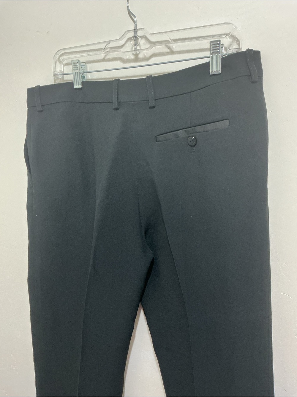 Louis Vuitton Uniformes straight leg  Dress Pants Black Trousers 42 careerwear - Picture 6 of 9